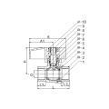 Kitchen Helium Co2 Alu. Handle  Forging Quick Release Brass Gas Cock Ball Valve Regulator